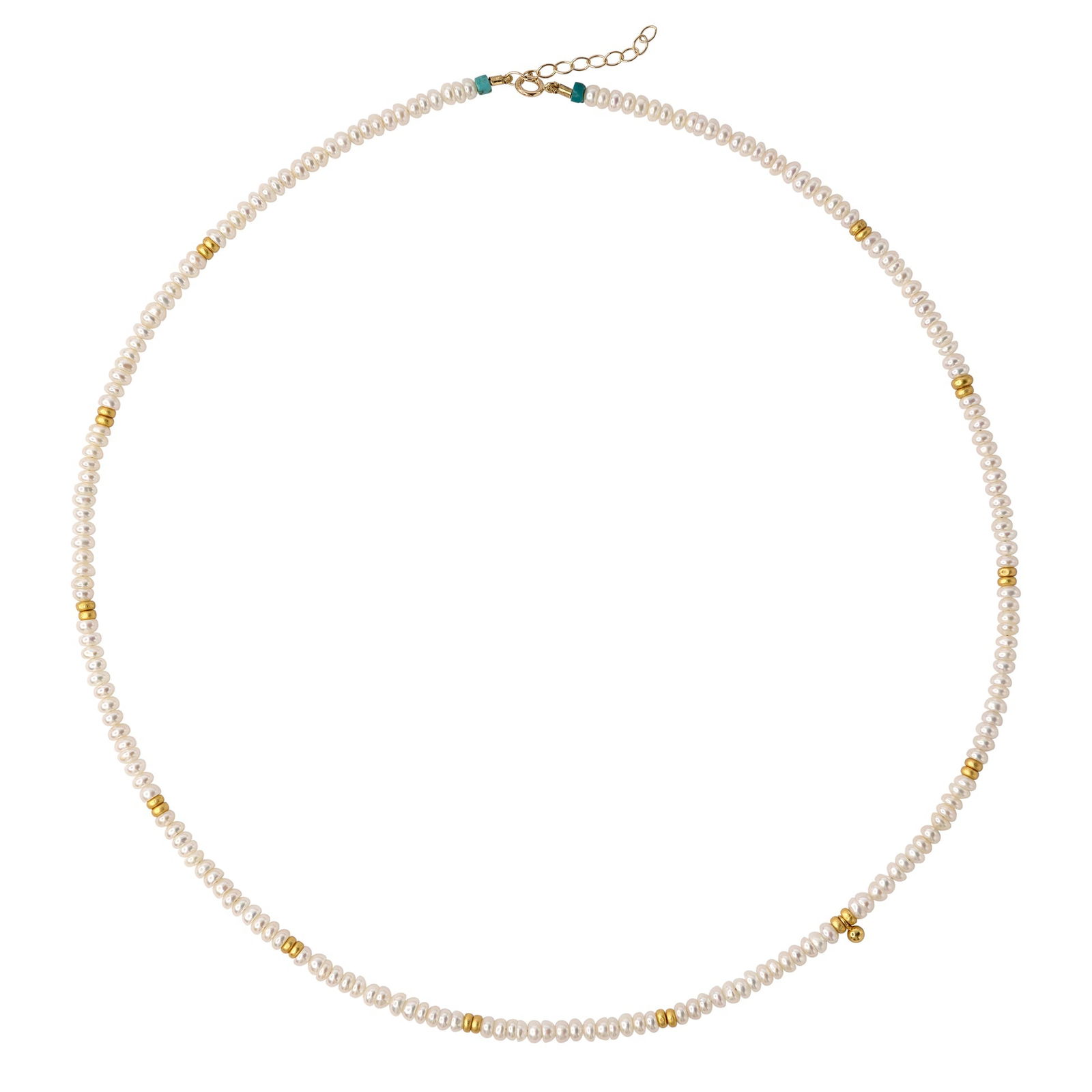 Tiny Pearl Necklace 14K Gold (1 of 8)