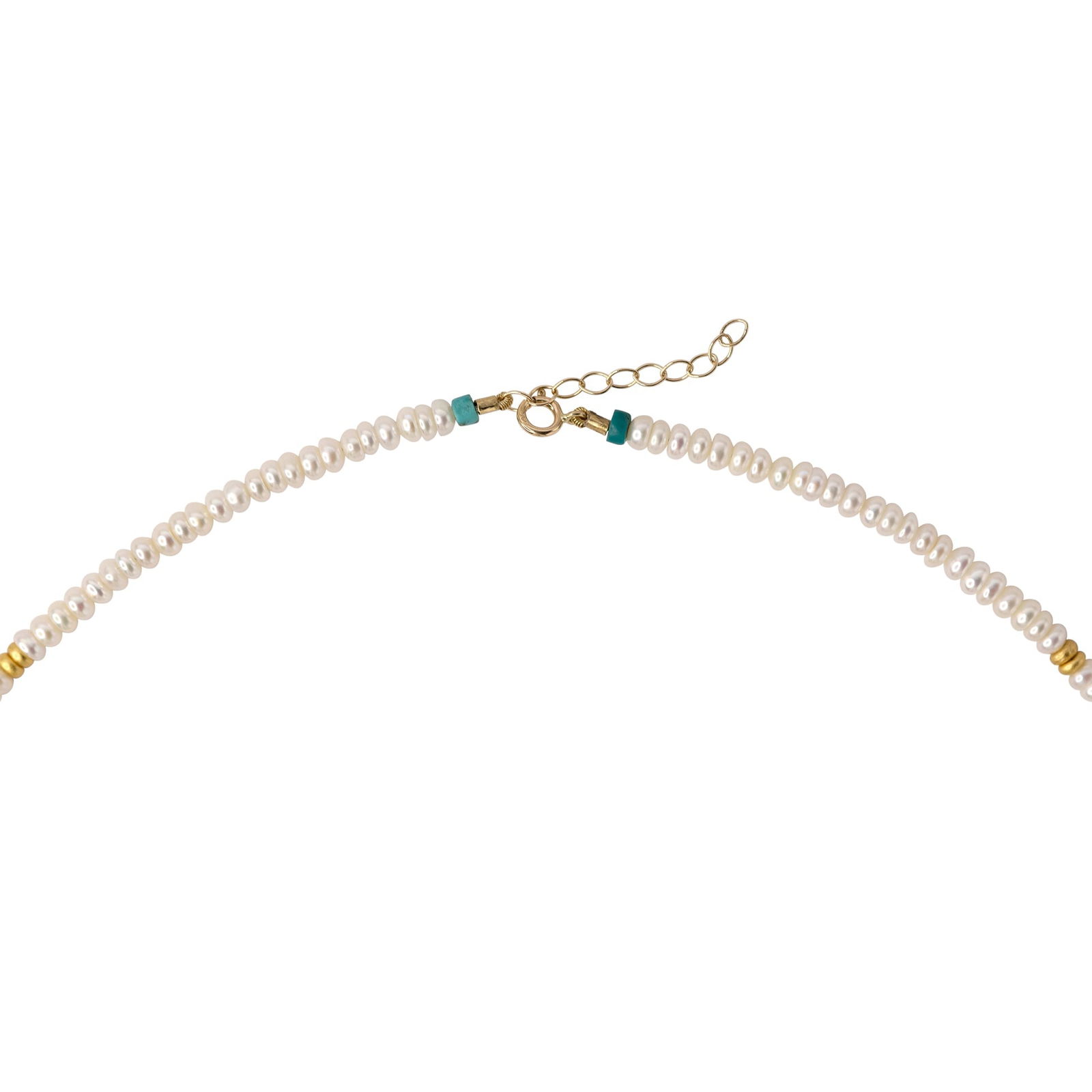 Tiny Pearl Necklace 14K Gold - 3