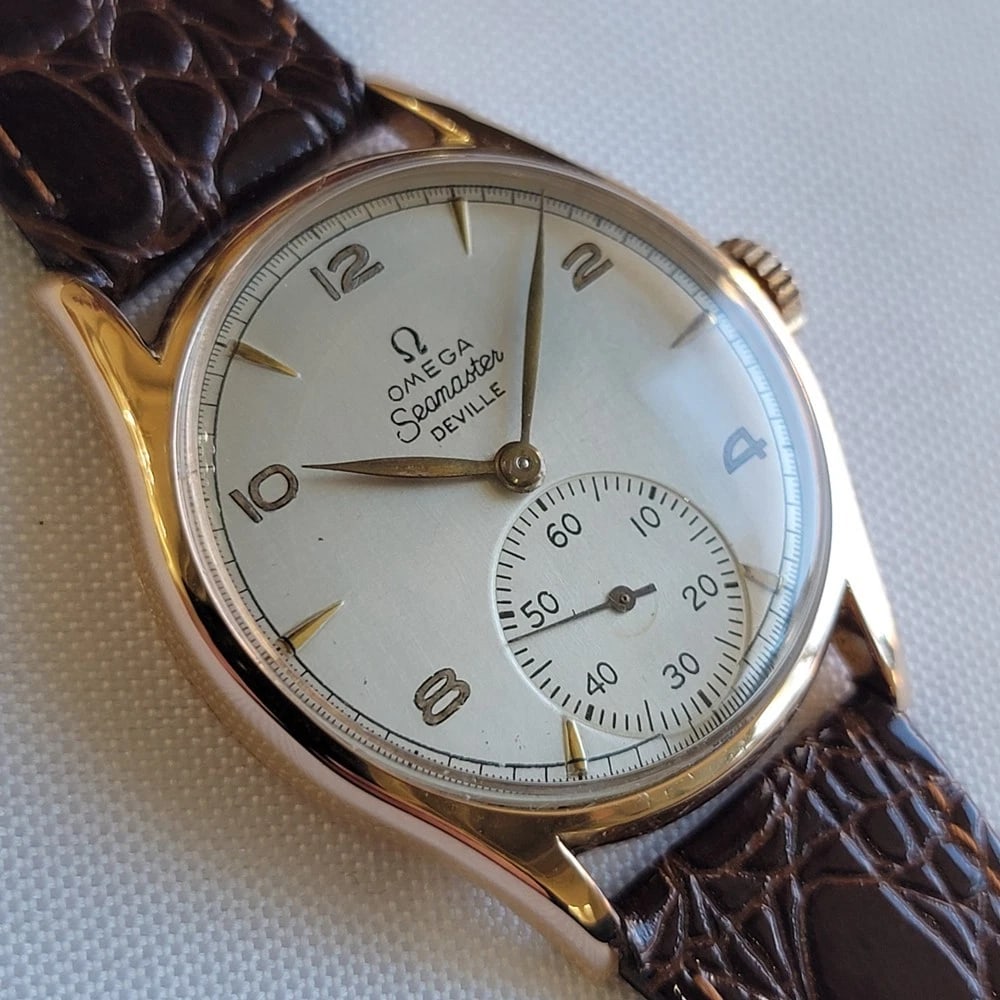 Omega Seamaster 2508 DeVille 18k Rose Gold 36mm Mens 1940s Manual Wind RA711 - 3