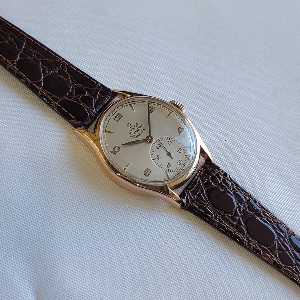Omega Seamaster 2508 DeVille 18k Rose Gold 36mm Mens 1940s Manual Wind RA711 - 8