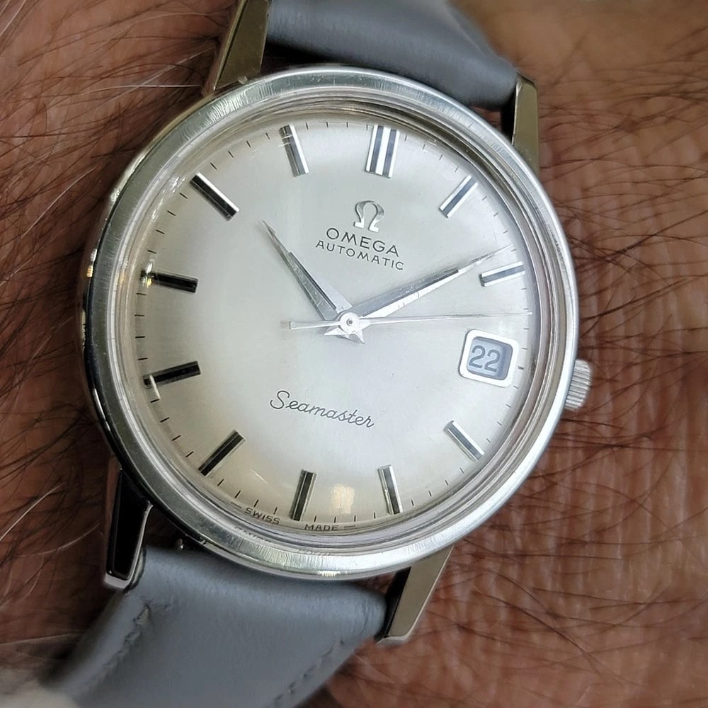 Omega Seamaster Ref 166.003 35mm Años 60 Hombre Vintage Automático con Fecha RA724 - 13