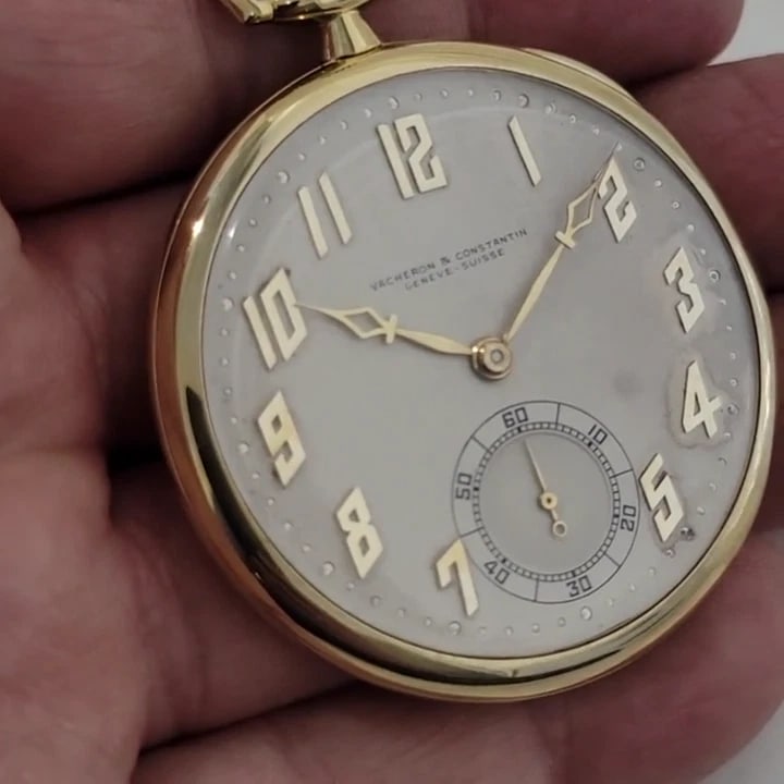 Vacheron & Constantin 18k Solid Gold 45mm Pocket Watch Circa 1890s RA648 - 2