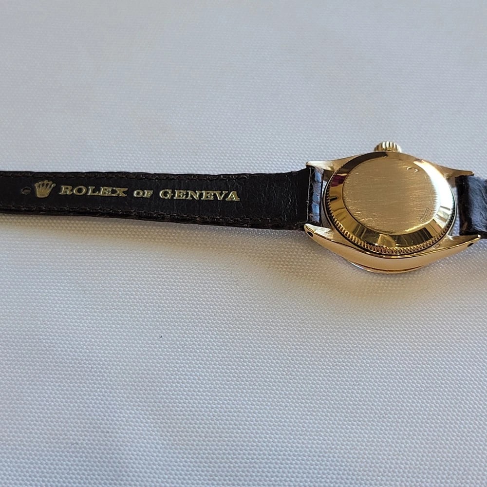 Rolex Oyster 6517 18k Solid Gold Ladies Datejust 25mm 1950s Automatic RA703 - 10