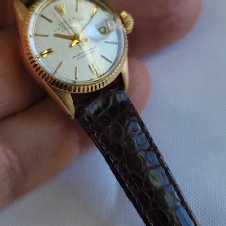 Rolex Oyster 6517 18k Solid Gold Ladies Datejust 25mm 1950s Automatic RA703 - 2