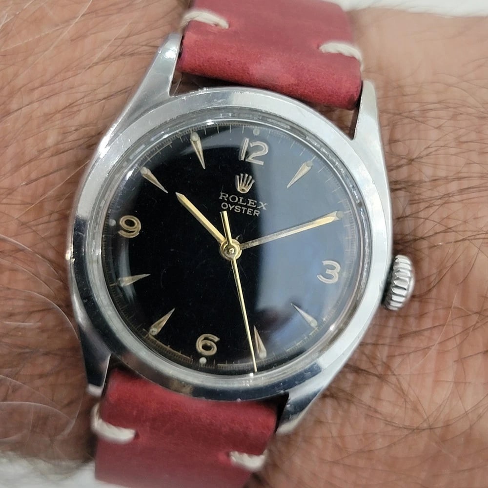 Rolex Oyster Precision Ref 6022 Mens Hand Wind 1950s Vintage Classic RA676B - 13