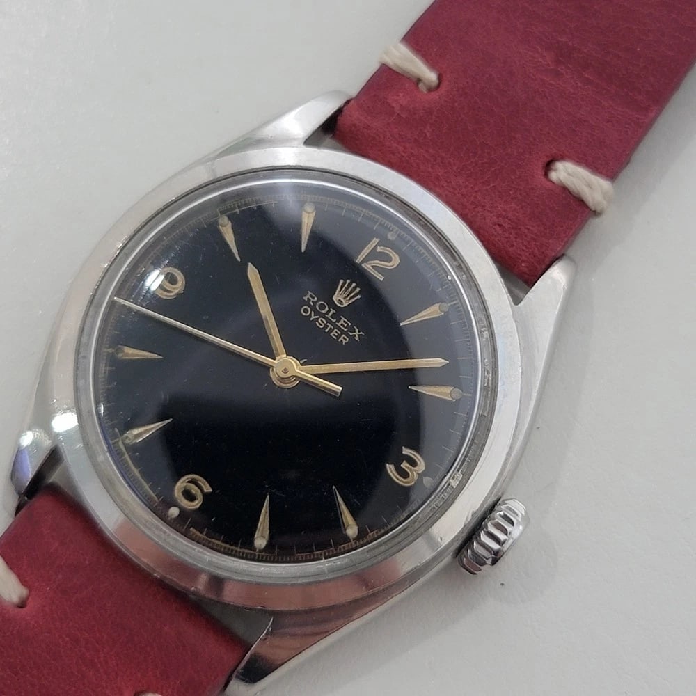 Rolex Oyster Precision Ref 6022 Mens Hand Wind 1950s Vintage Classic RA676B: Title:Rolex Oyster Precision Ref 6022 Mens Hand Wind 1950s Vintage Classic RA676B Description:Vintage classic, Men's Rolex ref.6022 Oyster Precision hand-wind dress watch, c.1952, in excellent working