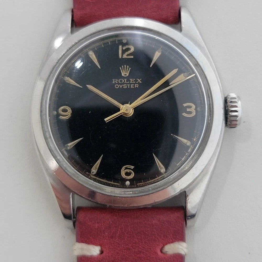 Rolex Oyster Precision Ref 6022 Mens Hand Wind 1950s Vintage Classic RA676B - 3