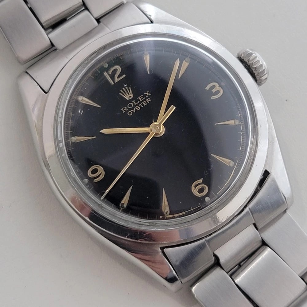 Rolex Oyster Precision Ref 6022 Mens Manual Hand Wind 1950s All Original RA676: Title:Rolex Oyster Precision Ref 6022 Mens Manual Hand Wind 1950s All Original RA676 Description:Vintage classic, Men's Rolex ref.6022 Oyster Precision hand-wind dress watch, c.1952, all original, in
