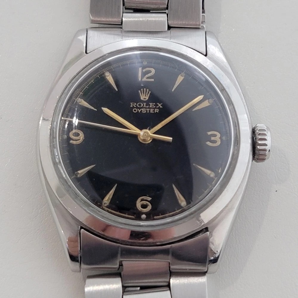 Rolex Oyster Precision Ref 6022 Mens Manual Hand Wind 1950s All Original RA676 - 3
