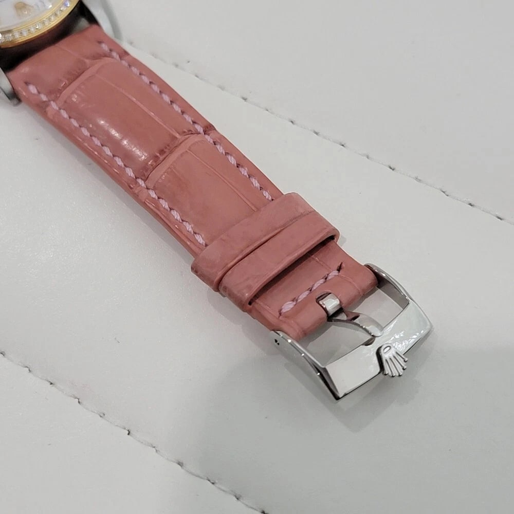 Rolex 16013 Datejust 36mm 18k SS Mens Diamond MOP Dial 1980s Automatic RA552 - 8