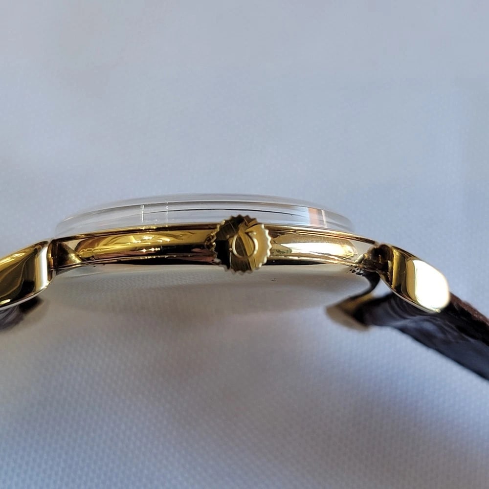 Omega Ref 2505 Jumbo 35mm x 43mm 18k Solid Gold Mens 1950s Manual Wind RA694 - 10