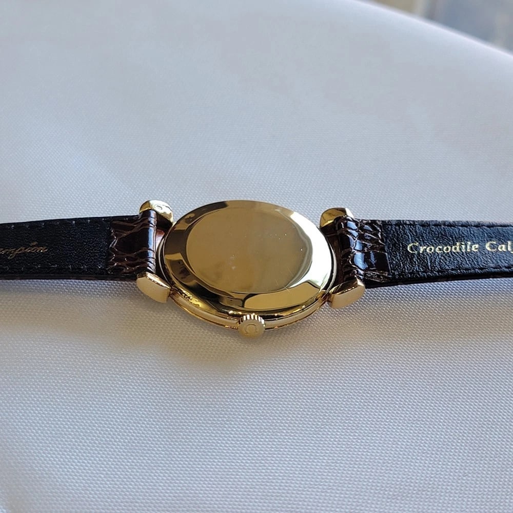 Omega Ref 2505 Jumbo 35mm x 43mm 18k Solid Gold Mens 1950s Manual Wind RA694 - 11