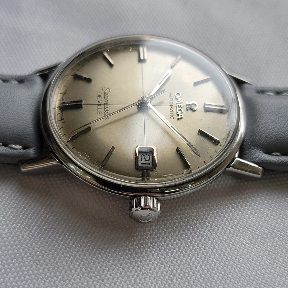 Omega Seamaster DeVille 166.020 35mm Mens 1960s Vintage Automatic w Date RA722 - 6