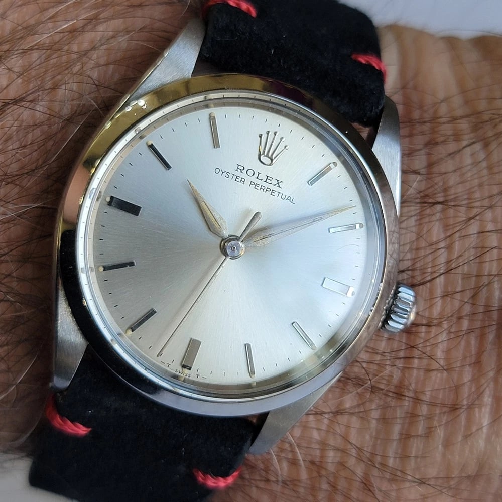Rolex Oyster Perpetual Ref 1002 34mm Mens 1960s Vintage Automatic RA716 - 13