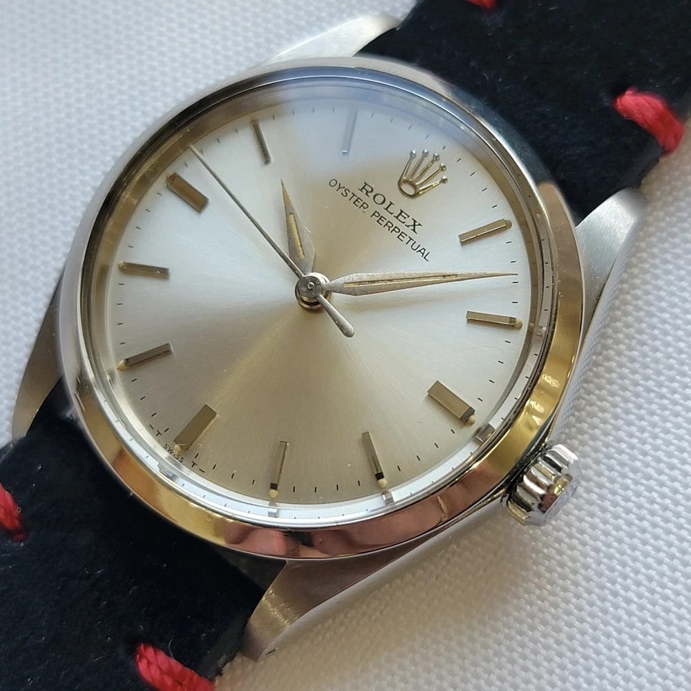 Rolex Oyster Perpetual Ref 1002 34mm Mens 1960s Vintage Automatic RA716 - 4