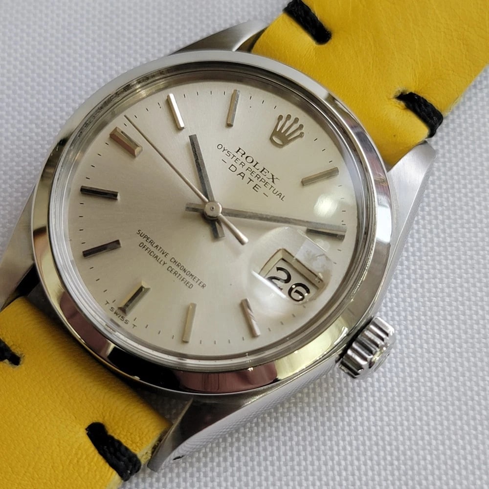 Rolex Oyster Perpetual Date Ref 1500 35mm Mens 1960s Vintage Automatic RA603B - 4