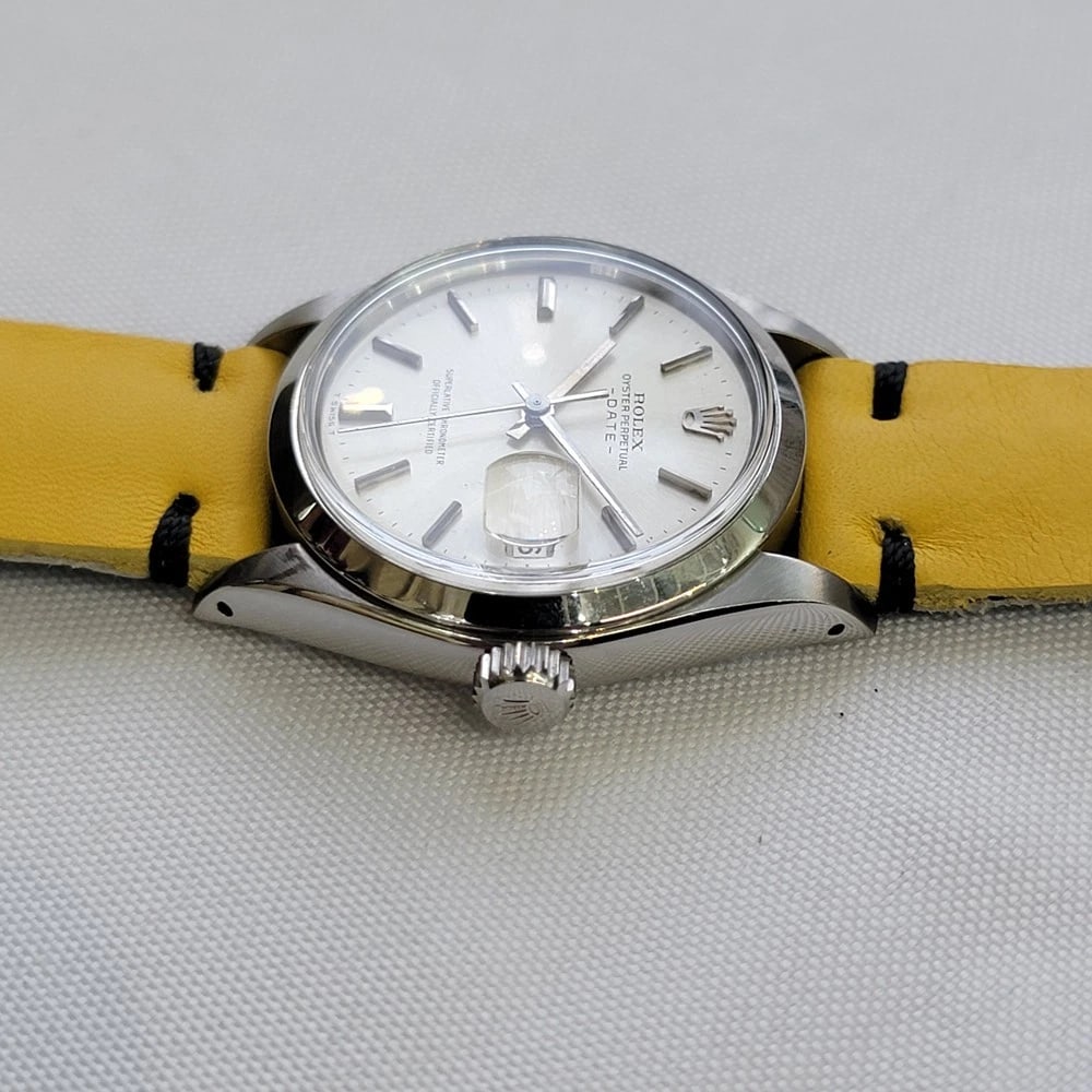 Rolex Oyster Perpetual Date Ref 1500 35mm Mens 1960s Vintage Automatic RA603B - 6