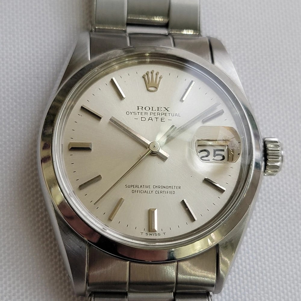 Rolex Oyster Perpetual Date 1500 35mm 1960s Mens Automatic All Original RA603 (1 of 14)