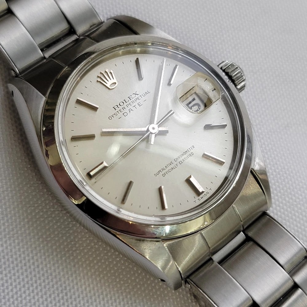 Rolex Oyster Perpetual Date 1500 35mm 1960s Mens Automatic All Original RA603 - 3