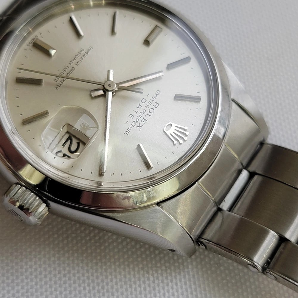 Rolex Oyster Perpetual Date 1500 35mm 1960s Mens Automatic All Original RA603 - 6