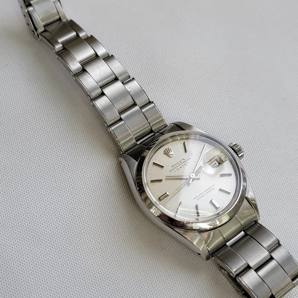 Rolex Oyster Perpetual Date 1500 35mm 1960s Mens Automatic All Original RA603 - 7