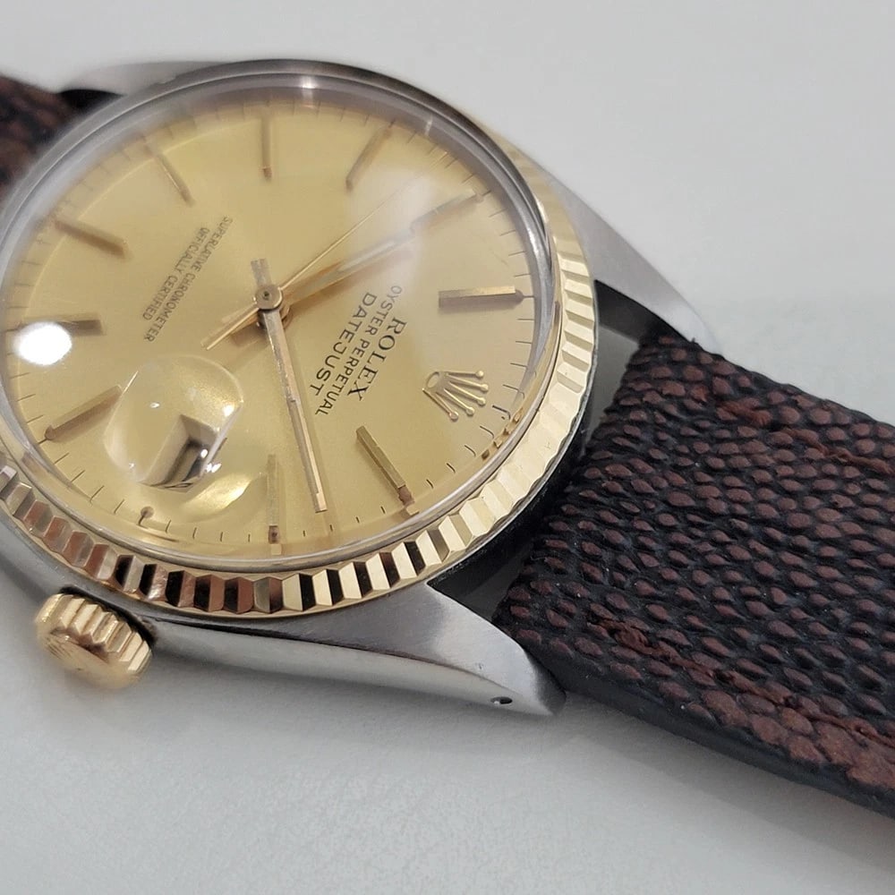 Rolex Oyster Datejust Ref 16013 Mens 36mm 18k SS Vintage 1970s Automatic RA615 - 6