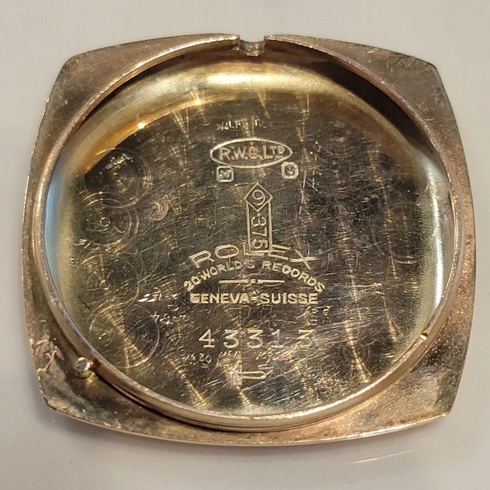 Rolex Oyster 9k Solid Rose Gold Mens 1930s 32mm Vintage Manual Wind RA713 - 13