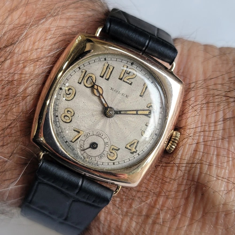 Rolex Oyster 9k Solid Rose Gold Mens 1930s 32mm Vintage Manual Wind RA713 - 14