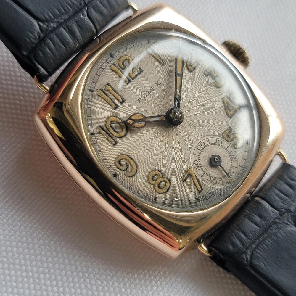 Rolex Oyster 9k Solid Rose Gold Mens 1930s 32mm Vintage Manual Wind RA713 - 6