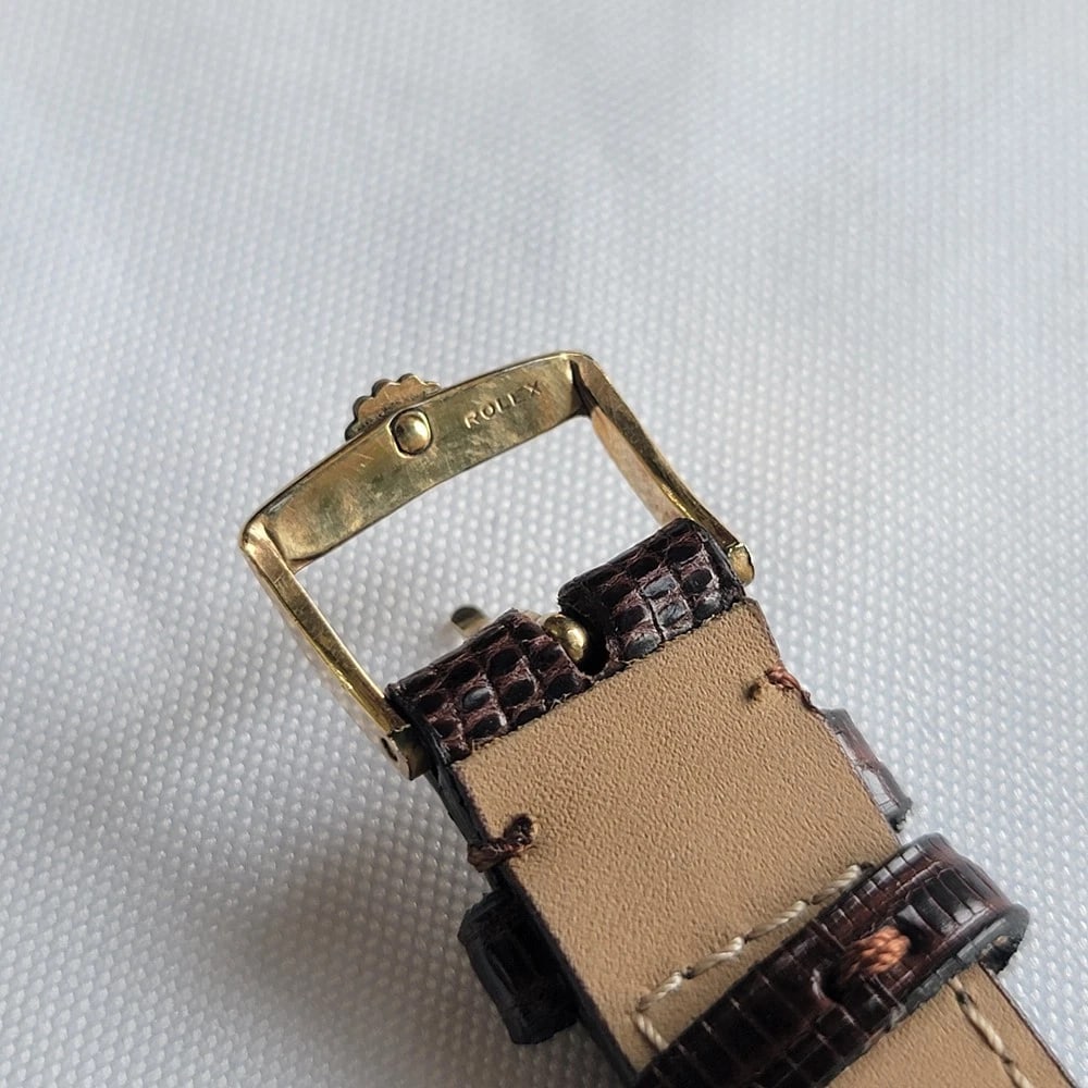 Rolex Oyster Perpetual 1002 34mm 14k Gold Mens 1960s Vintage Automatic NA111B - 11