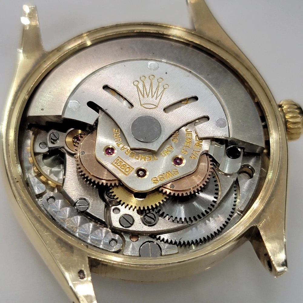 Rolex Oyster Perpetual 1002 34mm 14k Gold Mens 1960s Vintage Automatic NA111B - 12