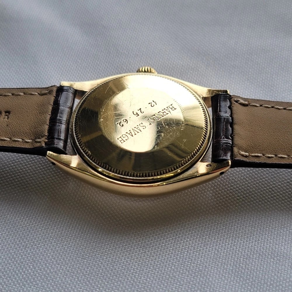 Rolex Oyster Perpetual 1002 34mm 14k Gold Mens 1960s Vintage Automatic NA111B - 9