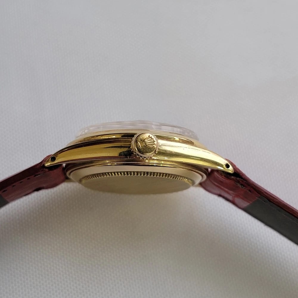 Rolex Oyster Date Ref 6624 18k Solid Gold 1960s Midsize 30mm Automatic RA456R - 10