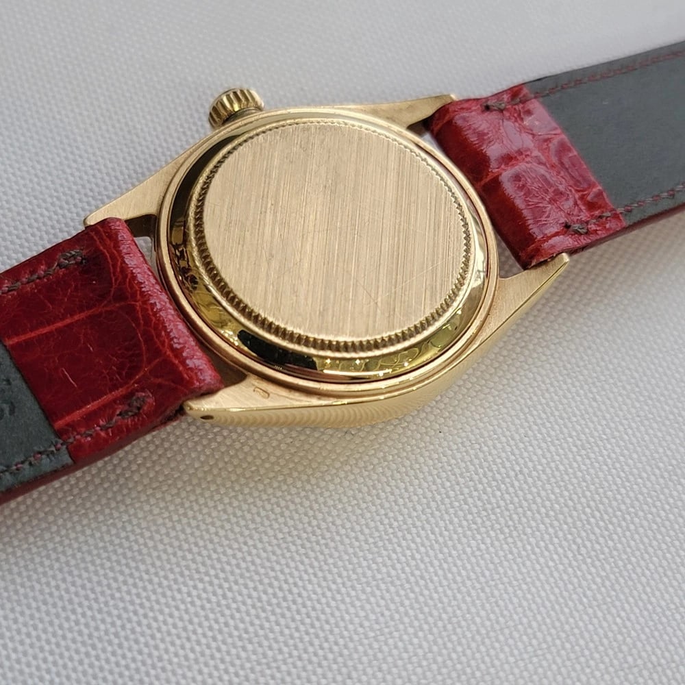 Rolex Oyster Date Ref 6624 18k Solid Gold 1960s Midsize 30mm Automatic RA456R - 11