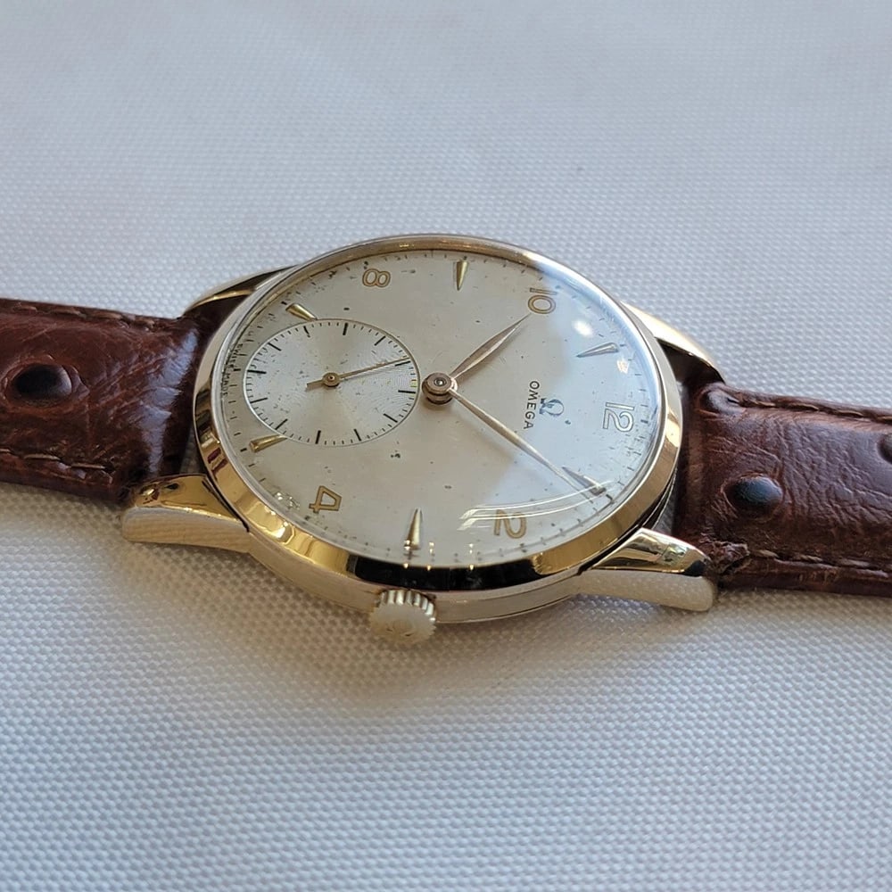 Omega Ref 2497-2 80 Micron Gold Capped Mens 1940s 35mm Vintage Manual Wind RA702 - 6