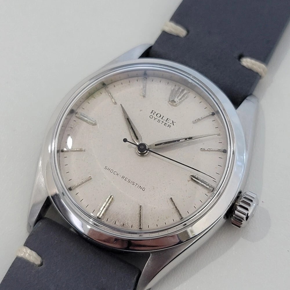 Mens Rolex Oyster Ref 6480 34mm Stainless Steel 1950s Manual Wind Vintage RA416: Title:Mens Rolex Oyster Ref 6480 34mm Stainless Steel 1950s Manual Wind Vintage RA416 Description:Timeless classic, Men's Rolex ref.6480 Oyster manual hand-wind dress watch, c.1958, in excellent worki