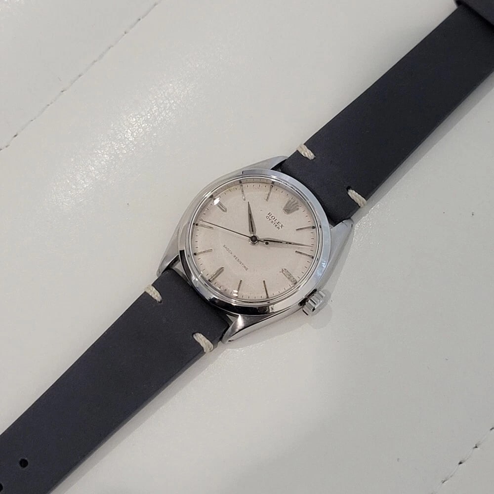 Mens Rolex Oyster Ref 6480 34mm Stainless Steel 1950s Manual Wind Vintage RA416 - 7