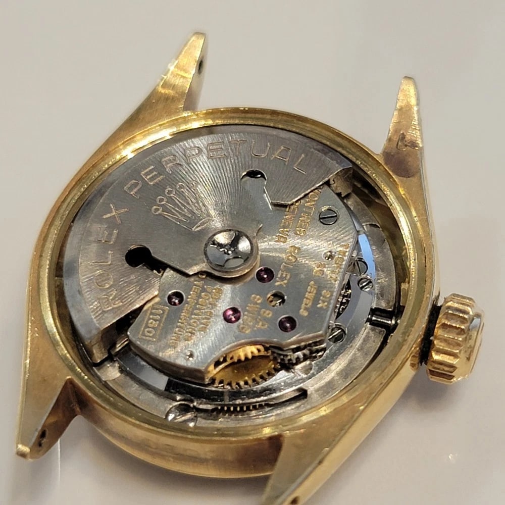 Rolex Oyster perpetual Ref 6620 18k Solid Gold Ladies 25mm 1950s Automatic RA704 - 13