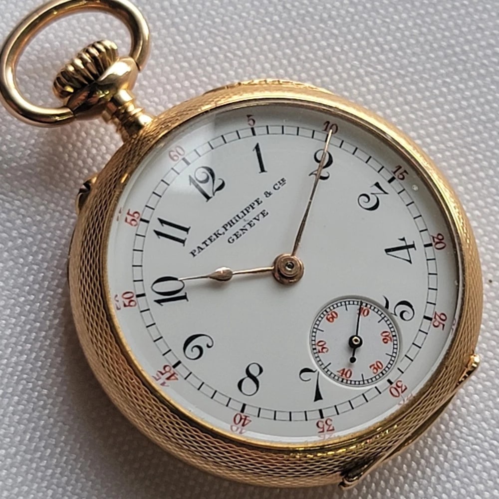 Patek Philippe 18k Solid Gold Open Face Pocket Watch 32mm Circa 1920s RA696 - 15