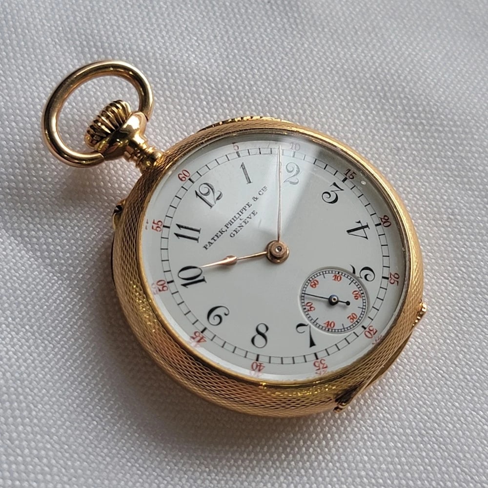 Patek Philippe 18k Solid Gold Open Face Pocket Watch 32mm Circa 1920s RA696 - 3