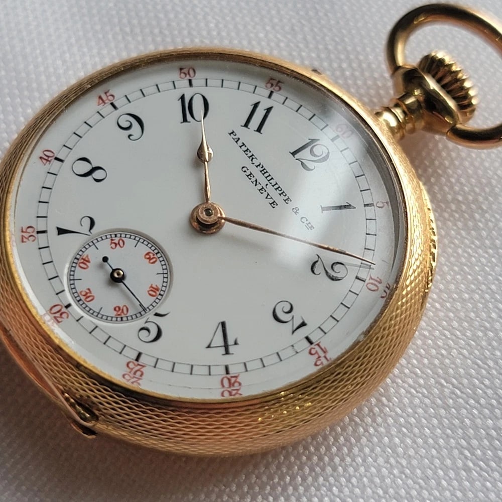 Patek Philippe 18k Solid Gold Open Face Pocket Watch 32mm Circa 1920s RA696 - 5