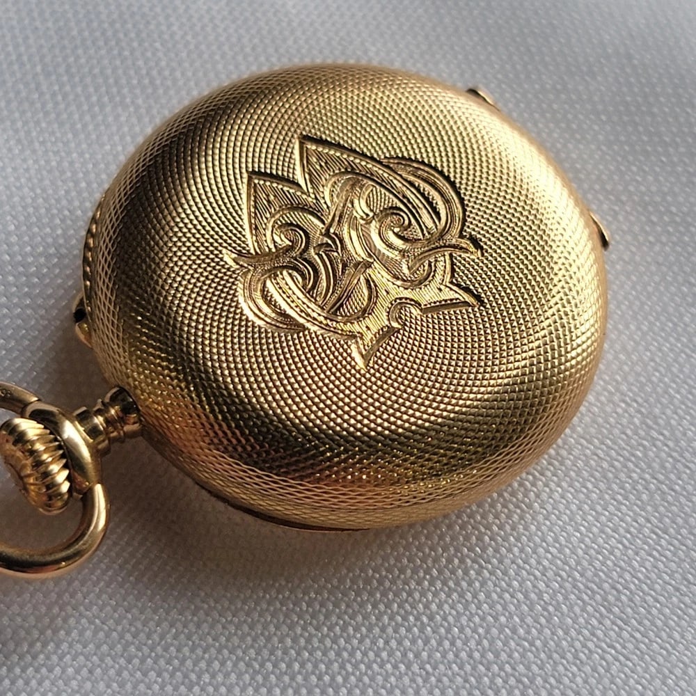 Patek Philippe 18k Solid Gold Open Face Pocket Watch 32mm Circa 1920s RA696 - 9