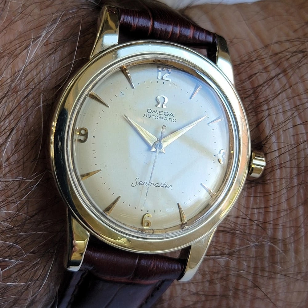 Omega Seamaster GX 6267 Gold Capped 35mm Mens 1950s Bumper Automatic RA720 - 14