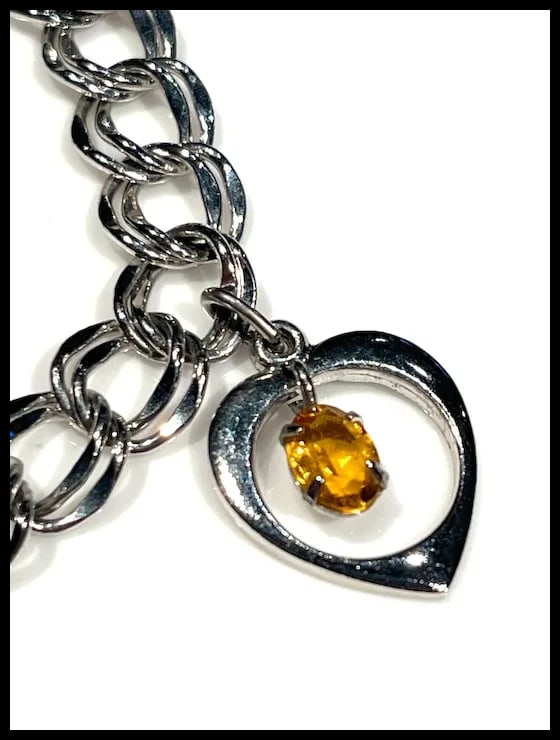 Vintage Charm Bracelet with Mother, Jaclyn, and Birthstone Charms - 3