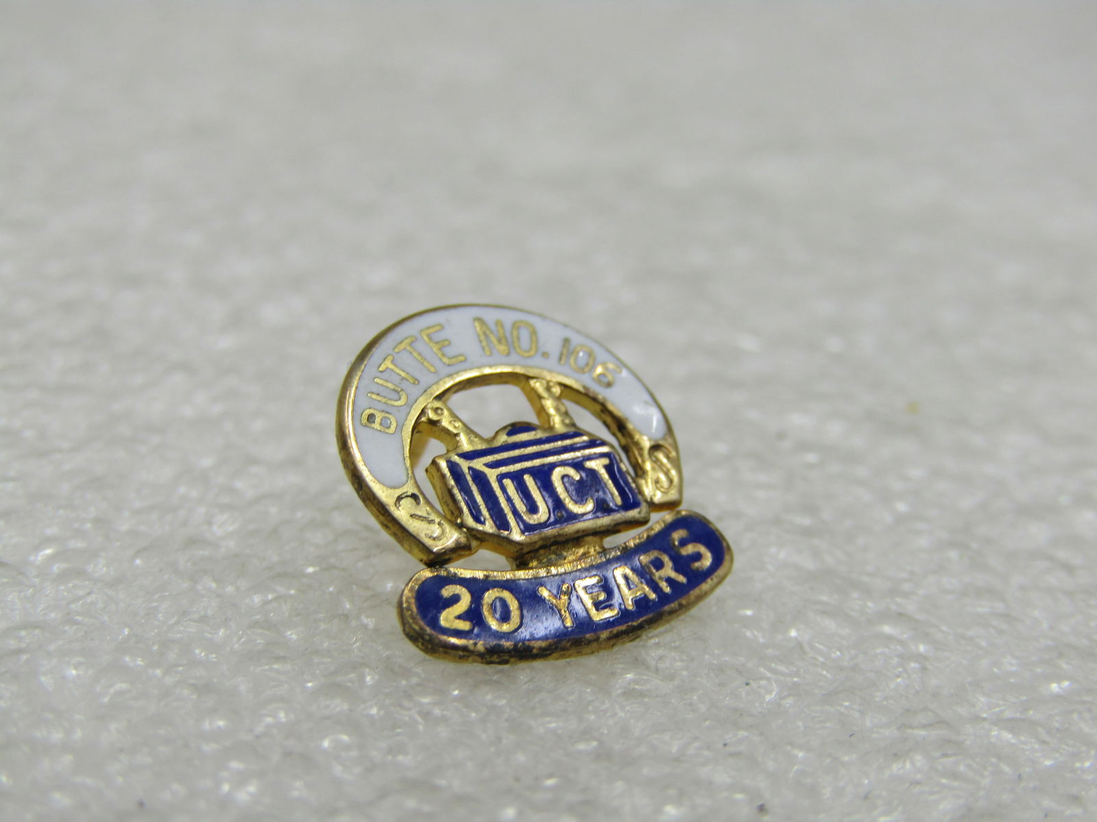 Vintage Sterling UTC Butte No. 106 Year Tack Pin - 3