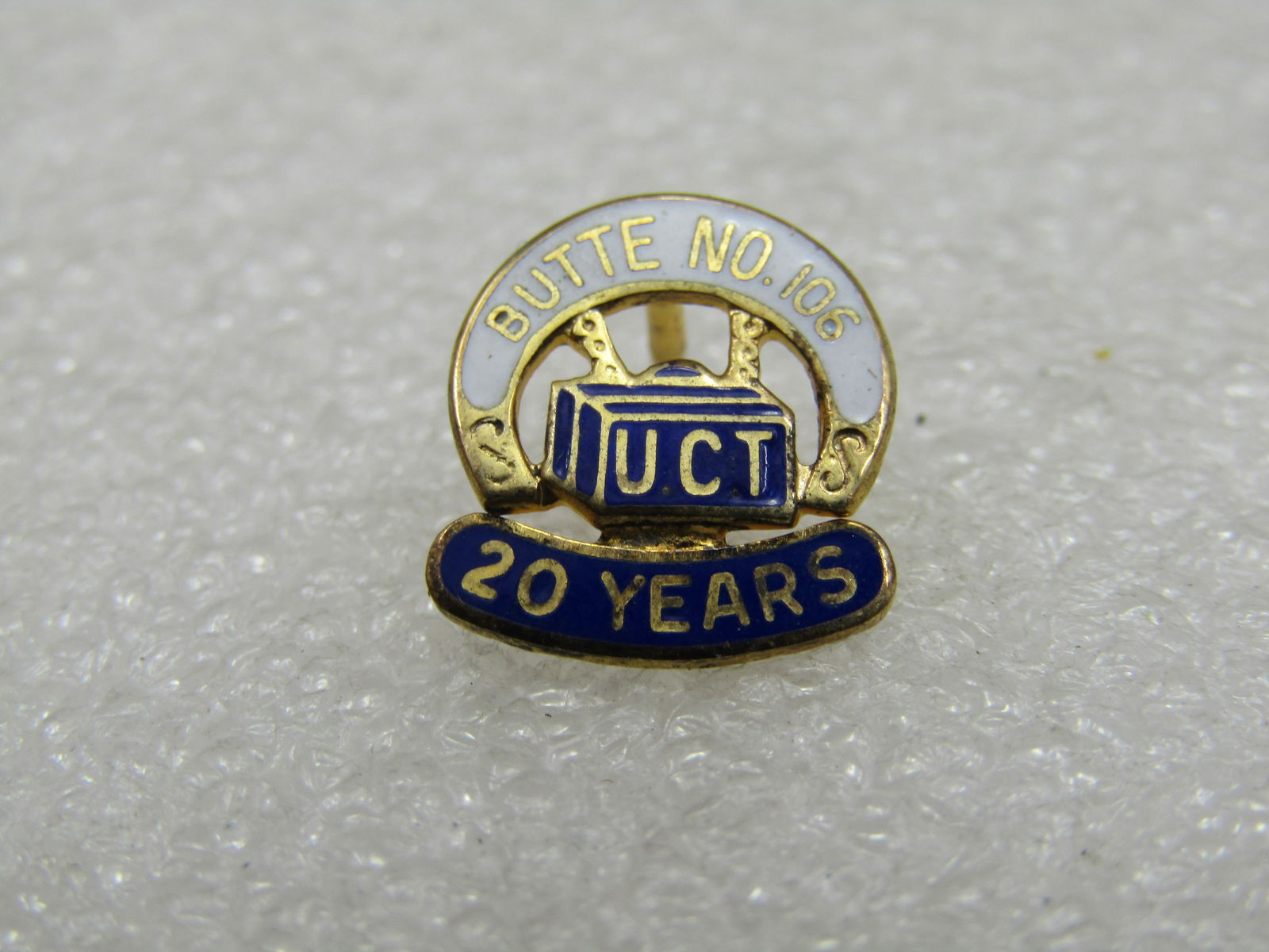 Vintage Sterling UTC Butte No. 106 Year Tack Pin - 4