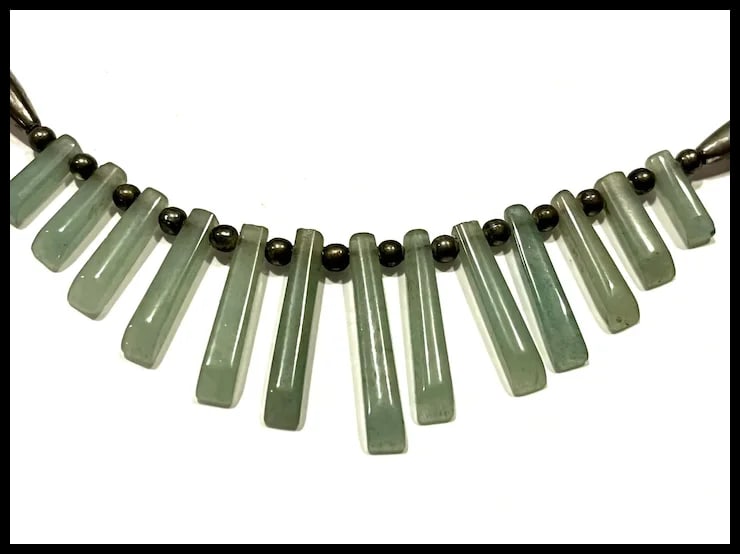 Vintage Native American Beaded Necklace - 5