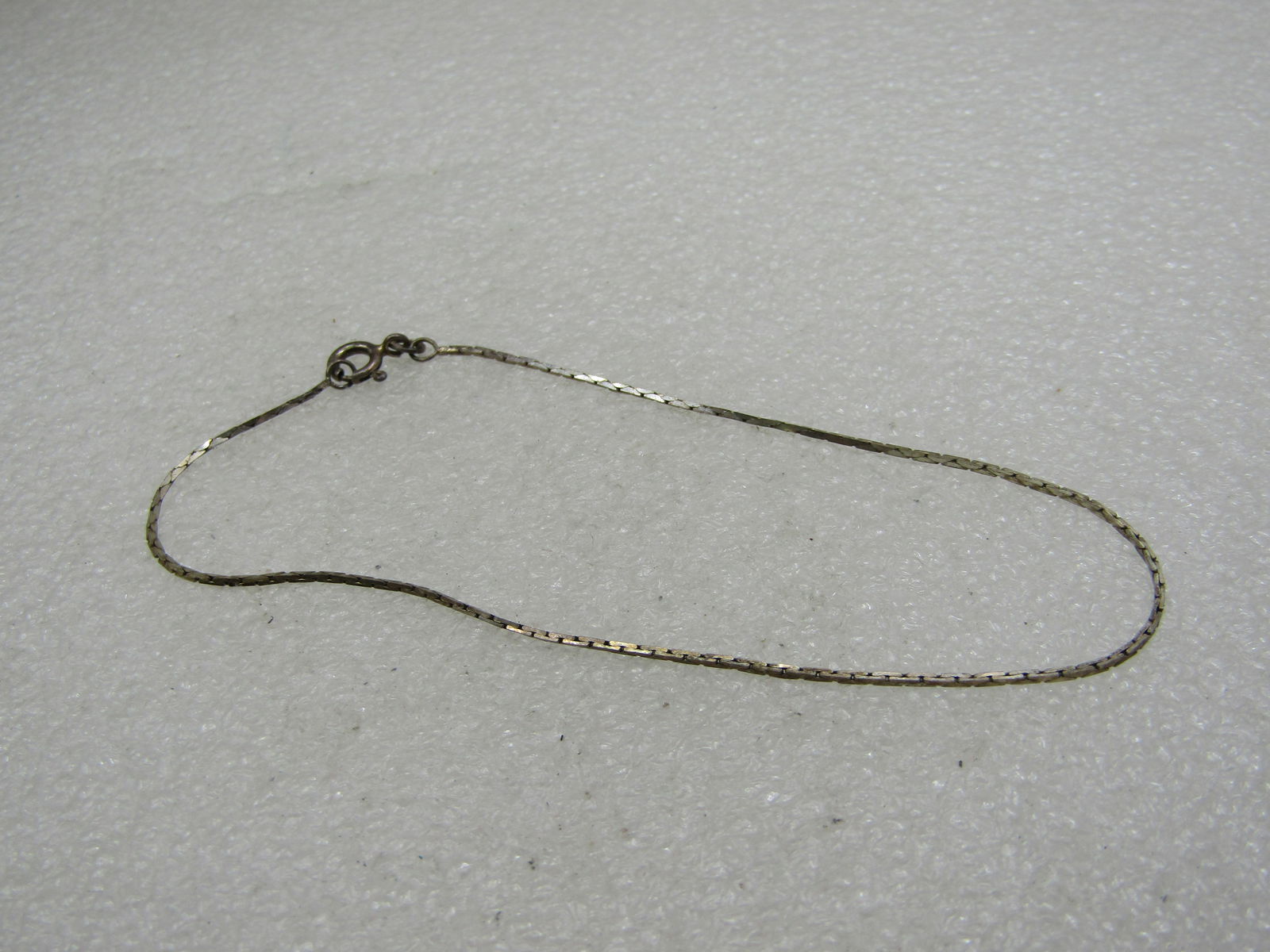 Vintage Sterling 8" Boston Link Chain Bracelet, .8mm, Italy - 4