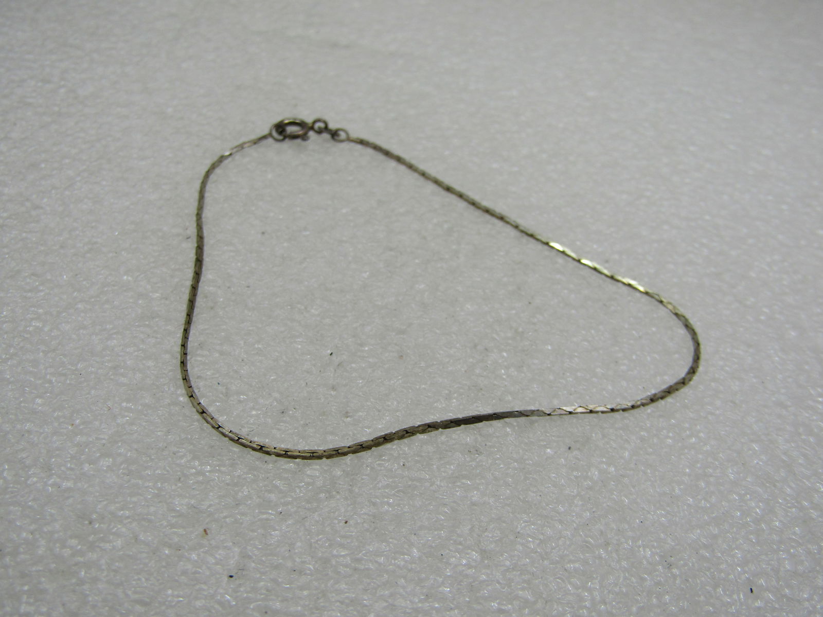 Vintage Sterling 8" Boston Link Chain Bracelet, .8mm, Italy - 5