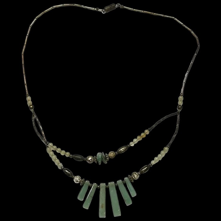 Vintage Native American Beaded Necklace (1 of 6)